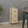 Aparador madera contrachapada color roble Sonoma 34,5x34x90 cm de vidaXL, Aparadores - Ref: Foro24-812351, Precio: 60,42 €, D...