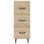 Aparador madera contrachapada color roble Sonoma 34,5x34x90 cm de vidaXL, Aparadores - Ref: Foro24-812351, Precio: 60,42 €, D...