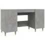 Betongrauer Sperrholzschreibtisch 140x50x75 cm von vidaXL, Schreibtische - Ref: Foro24-812766, Preis: 102,51 €, Rabatt: %