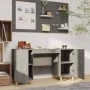 Betongrauer Sperrholzschreibtisch 140x50x75 cm von vidaXL, Schreibtische - Ref: Foro24-812766, Preis: 102,51 €, Rabatt: %