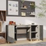 Escritorio de madera contrachapada gris hormigón 140x50x75 cm de vidaXL, Escritorios - Ref: Foro24-812766, Precio: 103,75 €, ...