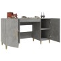 Escritorio de madera contrachapada gris hormigón 140x50x75 cm de vidaXL, Escritorios - Ref: Foro24-812766, Precio: 103,75 €, ...