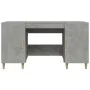 Betongrauer Sperrholzschreibtisch 140x50x75 cm von vidaXL, Schreibtische - Ref: Foro24-812766, Preis: 102,51 €, Rabatt: %