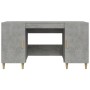 Escritorio de madera contrachapada gris hormigón 140x50x75 cm de vidaXL, Escritorios - Ref: Foro24-812766, Precio: 103,75 €, ...
