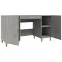 Betongrauer Sperrholzschreibtisch 140x50x75 cm von vidaXL, Schreibtische - Ref: Foro24-812766, Preis: 102,51 €, Rabatt: %