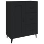 Aparador de madera contrachapada negro 69,5x34x90 cm de vidaXL, Aparadores - Ref: Foro24-812232, Precio: 86,01 €, Descuento: %