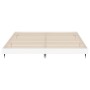 Estructura de cama madera de ingeniería blanca 180x200 cm de vidaXL, Camas y somieres - Ref: Foro24-832117, Precio: 127,13 €,...