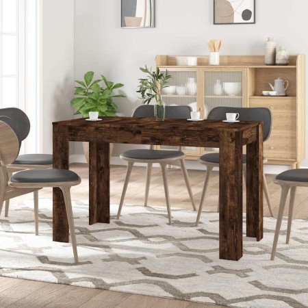 Mesa de comedor madera de ingeniería roble ahumado 120x60x76 cm en Mesas de comedor | Comprar online en Foru.es