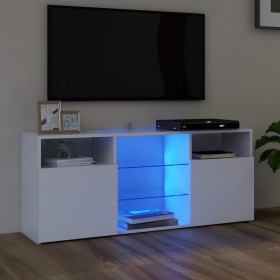 Mueble para TV con luces LED blanco 120x30x50 cm de vidaXL, Muebles TV - Ref: Foro24-804301, Precio: 84,85 €, Descuento: %