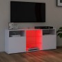 Mueble para TV con luces LED blanco 120x30x50 cm de vidaXL, Muebles TV - Ref: Foro24-804301, Precio: 84,85 €, Descuento: %