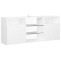 Mueble para TV con luces LED blanco 120x30x50 cm de vidaXL, Muebles TV - Ref: Foro24-804301, Precio: 84,85 €, Descuento: %