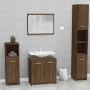 Set de muebles de baño madera contrachapada marrón roble de vidaXL, Muebles de baño - Ref: Foro24-815530, Precio: 65,72 €, De...