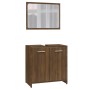 Set de muebles de baño madera contrachapada marrón roble de vidaXL, Muebles de baño - Ref: Foro24-815530, Precio: 65,72 €, De...