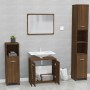 Set de muebles de baño madera contrachapada marrón roble de vidaXL, Muebles de baño - Ref: Foro24-815530, Precio: 65,72 €, De...