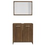 Set de muebles de baño madera contrachapada marrón roble de vidaXL, Muebles de baño - Ref: Foro24-815530, Precio: 65,72 €, De...