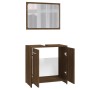 Set de muebles de baño madera contrachapada marrón roble de vidaXL, Muebles de baño - Ref: Foro24-815530, Precio: 65,72 €, De...