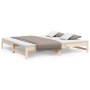 Sofá cama extraíble madera maciza de pino 2x(90x200) cm de vidaXL, Camas y somieres - Ref: Foro24-823404, Precio: 116,64 €, D...