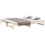 Sofá cama extraíble madera maciza de pino 2x(90x200) cm de vidaXL, Camas y somieres - Ref: Foro24-823404, Precio: 116,64 €, D...