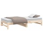 Sofá cama extraíble madera maciza de pino 2x(90x200) cm de vidaXL, Camas y somieres - Ref: Foro24-823404, Precio: 116,64 €, D...