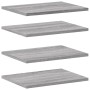 Estantes pared 4 uds madera ingeniería gris Sonoma 40x30x1,5 cm en Estanterías | Comprar online en Foru.es