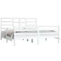 Estructura de cama madera maciza blanco Supe King 180x200 cm de vidaXL, Camas y somieres - Ref: Foro24-3105876, Precio: 157,8...