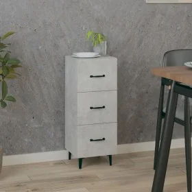 Aparador de madera contrachapada gris hormigón 34,5x34x90 cm de vidaXL, Aparadores - Ref: Foro24-812352, Precio: 59,52 €, Des...