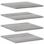 Estantes pared 4 uds madera ingeniería gris Sonoma 40x40x1,5 cm en Estanterías | Comprar online en Foru.es