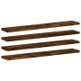 Estantes pared 4 uds madera ingeniería roble humo 60x10x1,5 cm en Estanterías | Comprar online en Foru.es