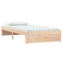 Estructura de cama madera maciza 100x200 cm de vidaXL, Camas y somieres - Ref: Foro24-814939, Precio: 124,42 €, Descuento: %
