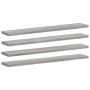 Estantes pared 4 uds madera ingeniería gris Sonoma 60x10x1,5 cm en Estanterías | Comprar online en Foru.es