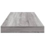 Estantes pared 4 uds madera ingeniería gris Sonoma 60x10x1,5 cm en Estanterías | Comprar online en Foru.es