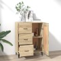 Aparador de madera contrachapada roble Sonoma 69,5x34x90 cm de vidaXL, Aparadores - Ref: Foro24-812234, Precio: 91,68 €, Desc...