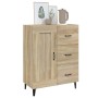 Aparador de madera contrachapada roble Sonoma 69,5x34x90 cm de vidaXL, Aparadores - Ref: Foro24-812234, Precio: 91,68 €, Desc...