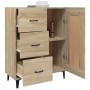 Aparador de madera contrachapada roble Sonoma 69,5x34x90 cm de vidaXL, Aparadores - Ref: Foro24-812234, Precio: 91,68 €, Desc...