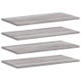 Estantes pared 4 uds madera ingeniería gris Sonoma 60x20x1,5 cm en Estanterías | Comprar online en Foru.es
