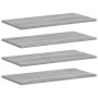 Estantes pared 4 uds madera ingeniería gris Sonoma 60x30x1,5 cm en Estanterías | Comprar online en Foru.es