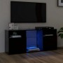 Mueble de TV con luces LED negro 120x30x50 cm de vidaXL, Muebles TV - Ref: Foro24-804302, Precio: 91,79 €, Descuento: %