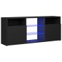 Mueble de TV con luces LED negro 120x30x50 cm de vidaXL, Muebles TV - Ref: Foro24-804302, Precio: 91,79 €, Descuento: %