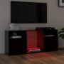 Mueble de TV con luces LED negro 120x30x50 cm de vidaXL, Muebles TV - Ref: Foro24-804302, Precio: 91,79 €, Descuento: %