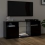 Mueble de TV con luces LED negro 120x30x50 cm de vidaXL, Muebles TV - Ref: Foro24-804302, Precio: 91,79 €, Descuento: %
