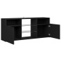 Mueble de TV con luces LED negro 120x30x50 cm de vidaXL, Muebles TV - Ref: Foro24-804302, Precio: 91,79 €, Descuento: %