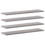 Estantes pared 4 uds madera ingeniería gris Sonoma 80x20x1,5 cm en Estanterías | Comprar online en Foru.es