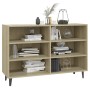 Aparador de madera contrachapada roble Sonoma 103,5x35x70 cm de vidaXL, Aparadores - Ref: Foro24-806043, Precio: 81,84 €, Des...