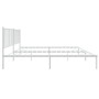 Estructura de cama de metal con cabecero blanco 183x213 cm de vidaXL, Camas y somieres - Ref: Foro24-350936, Precio: 90,65 €,...