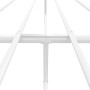 Estructura de cama de metal con cabecero blanco 183x213 cm de vidaXL, Camas y somieres - Ref: Foro24-350936, Precio: 90,65 €,...