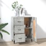 Aparador de madera contrachapada gris hormigón 69,5x34x90 cm de vidaXL, Aparadores - Ref: Foro24-812235, Precio: 82,00 €, Des...