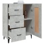 Aparador de madera contrachapada gris hormigón 69,5x34x90 cm de vidaXL, Aparadores - Ref: Foro24-812235, Precio: 82,00 €, Des...
