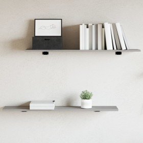 Estantes pared 4 uds madera ingeniería gris Sonoma 100x20x1,5cm en Estanterías | Comprar online en Foru.es