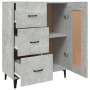 Aparador de madera contrachapada gris hormigón 69,5x34x90 cm de vidaXL, Aparadores - Ref: Foro24-812235, Precio: 82,00 €, Des...