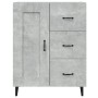 Aparador de madera contrachapada gris hormigón 69,5x34x90 cm de vidaXL, Aparadores - Ref: Foro24-812235, Precio: 82,00 €, Des...